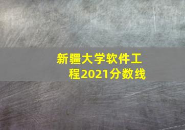 新疆大学软件工程2021分数线