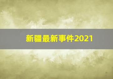 新疆最新事件2021