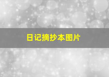 日记摘抄本图片