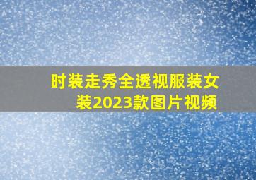 时装走秀全透视服装女装2023款图片视频