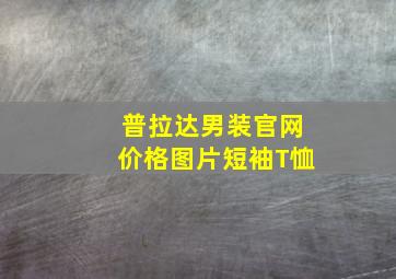 普拉达男装官网价格图片短袖T恤