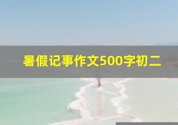 暑假记事作文500字初二