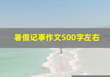 暑假记事作文500字左右