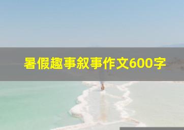 暑假趣事叙事作文600字