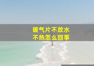 暖气片不放水不热怎么回事