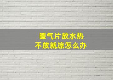 暖气片放水热不放就凉怎么办