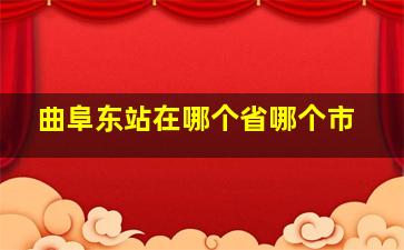 曲阜东站在哪个省哪个市