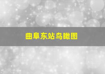 曲阜东站鸟瞰图