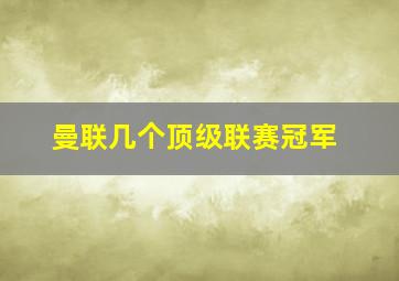 曼联几个顶级联赛冠军