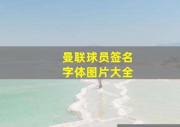 曼联球员签名字体图片大全