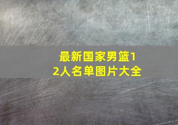 最新国家男篮12人名单图片大全