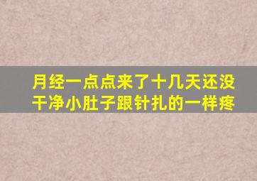 月经一点点来了十几天还没干净小肚子跟针扎的一样疼