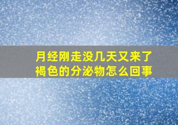 月经刚走没几天又来了褐色的分泌物怎么回事