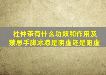 杜仲茶有什么功效和作用及禁忌手脚冰凉是阴虚还是阳虚