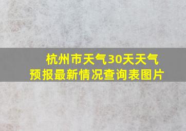 杭州市天气30天天气预报最新情况查询表图片