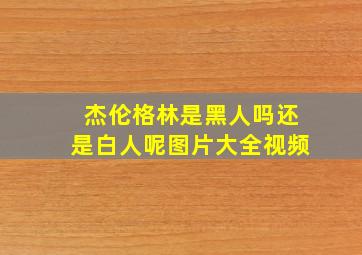 杰伦格林是黑人吗还是白人呢图片大全视频