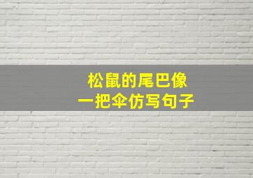 松鼠的尾巴像一把伞仿写句子