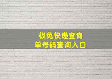 极兔快递查询单号码查询入口