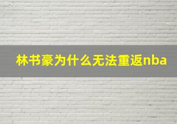 林书豪为什么无法重返nba