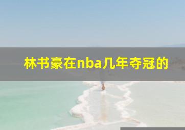 林书豪在nba几年夺冠的