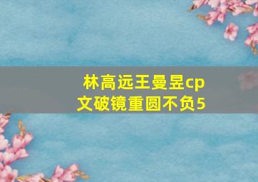 林高远王曼昱cp文破镜重圆不负5