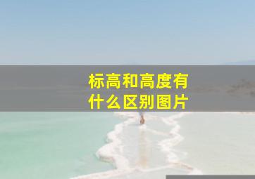 标高和高度有什么区别图片