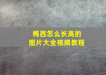 梅西怎么长高的图片大全视频教程