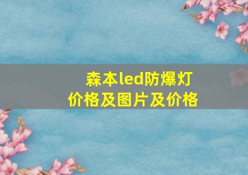 森本led防爆灯价格及图片及价格