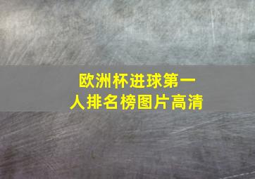 欧洲杯进球第一人排名榜图片高清