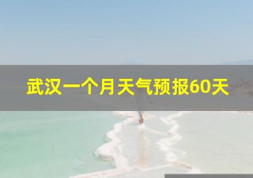 武汉一个月天气预报60天