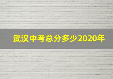 武汉中考总分多少2020年