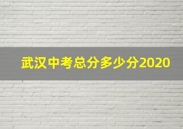 武汉中考总分多少分2020