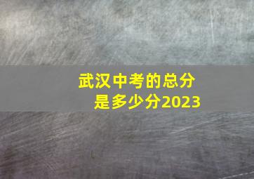 武汉中考的总分是多少分2023