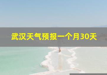 武汉天气预报一个月30天