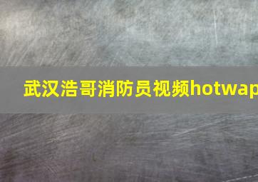 武汉浩哥消防员视频hotwap