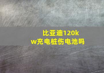 比亚迪120kw充电桩伤电池吗