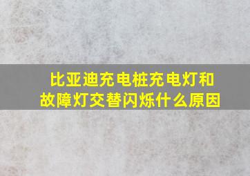 比亚迪充电桩充电灯和故障灯交替闪烁什么原因