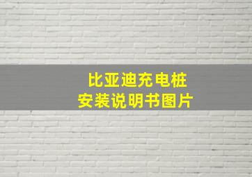 比亚迪充电桩安装说明书图片