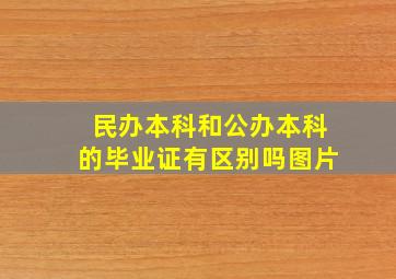 民办本科和公办本科的毕业证有区别吗图片