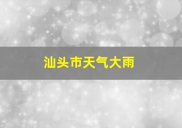 汕头市天气大雨