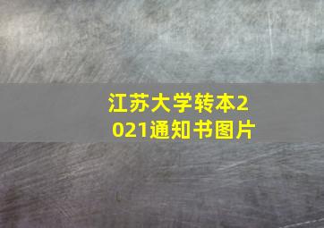 江苏大学转本2021通知书图片