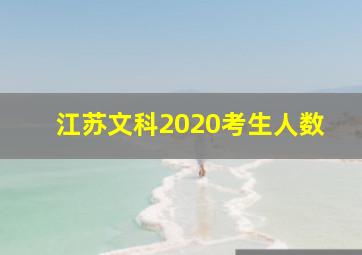 江苏文科2020考生人数