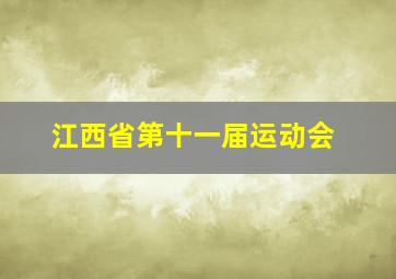 江西省第十一届运动会