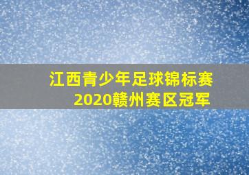 江西青少年足球锦标赛2020赣州赛区冠军