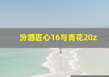 汾酒匠心16与青花20z