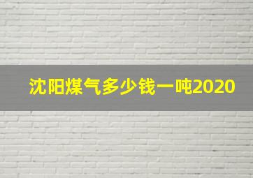 沈阳煤气多少钱一吨2020