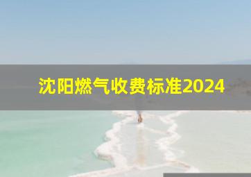 沈阳燃气收费标准2024