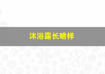 沐浴露长啥样