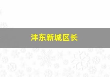 沣东新城区长