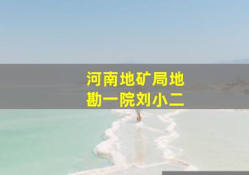 河南地矿局地勘一院刘小二